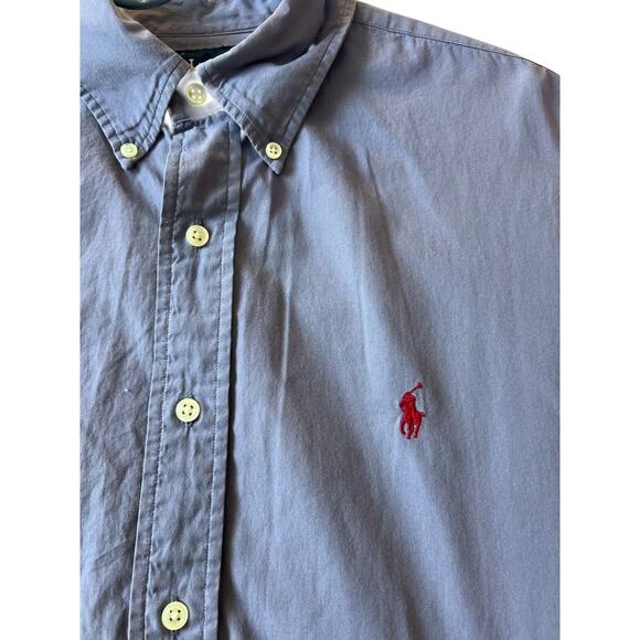Ralph Lauren‎ purple Blake button down LG pony preppy - Picture 3 of 6